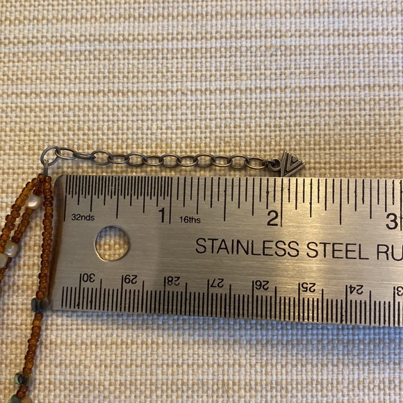 Silpada Silver Coral Shell 3 Strand Necklace N1563 - Picture 3 of 3